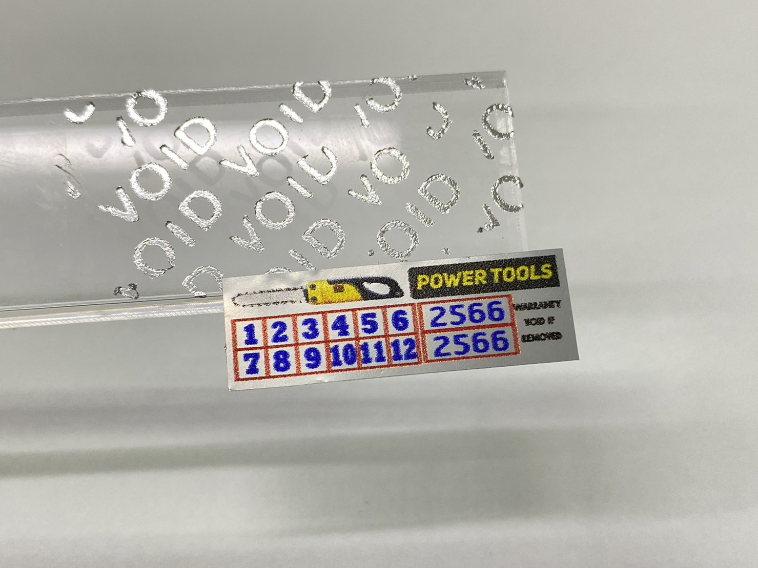 สติ๊กเกอร์วอยด์เงิน