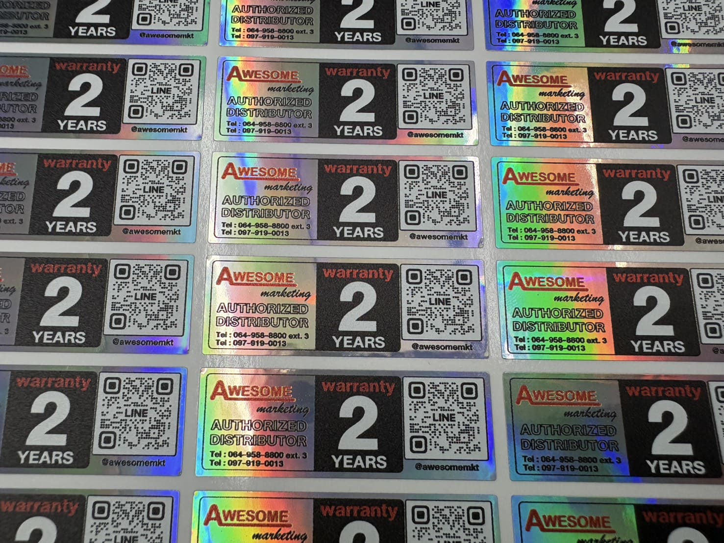 โรงพิมพ์สติ๊กเกอร์วอยด์รับประกัน